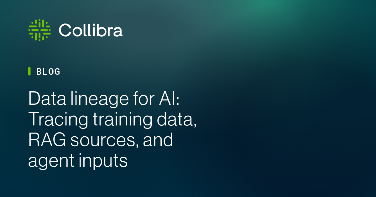 Data lineage for AI: Tracing training data, RAG sources, and agent ...