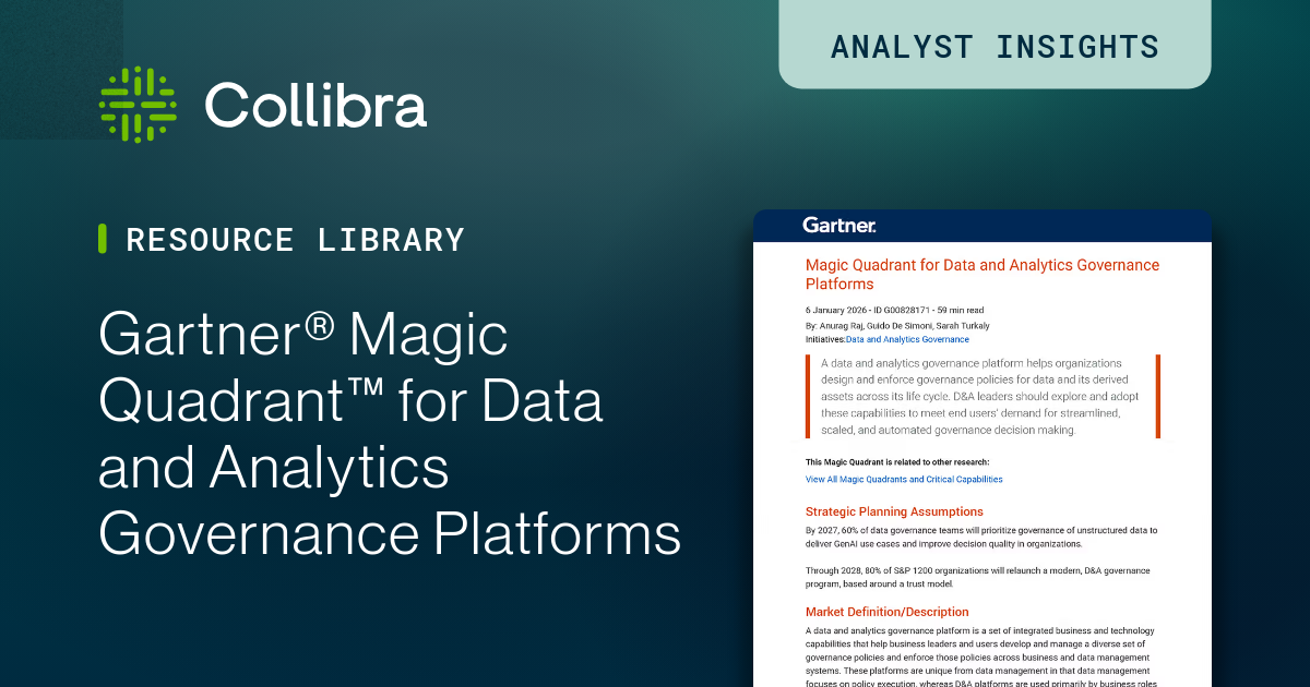 2025 Gartner® Magic QuadrantTM for Data and Analytics Governance ...