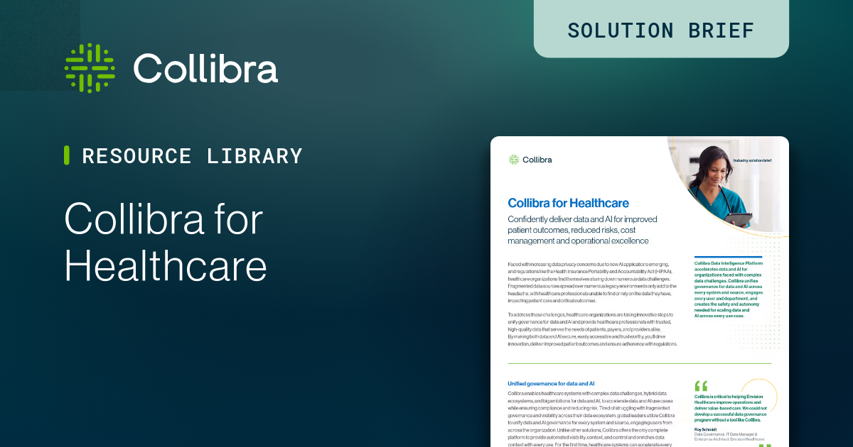 Collibra for Healthcare | Collibra